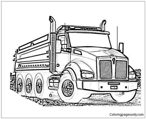 kenworth log truck coloring pages transport coloring pages coloring