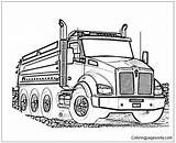 Pages Log Coloring Truck Kenworth Printable Online sketch template