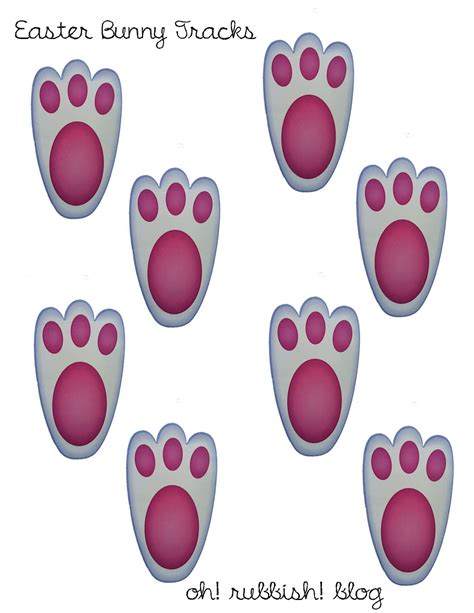 template  bunny feet printable word searches