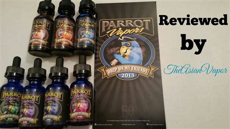 parrot vapors juice review youtube