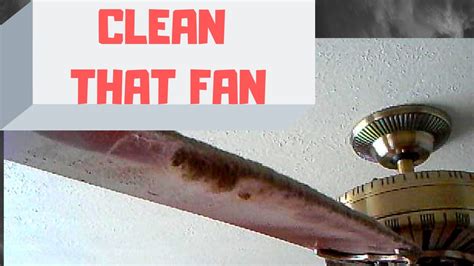 clean  ceiling fan   dust  youtube