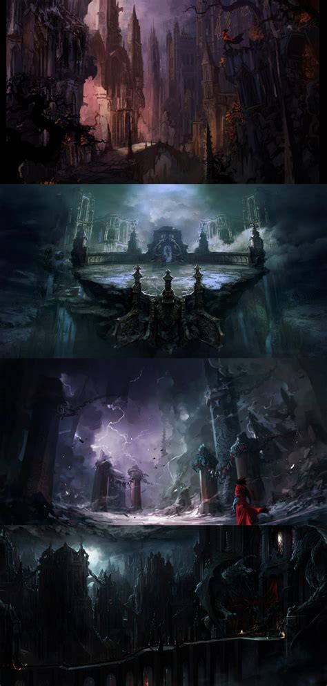 castlevania lords of shadow 2 concept art is darkly