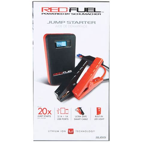 red fuel battery jump starter  usb sl engine batteries chargers portable phone