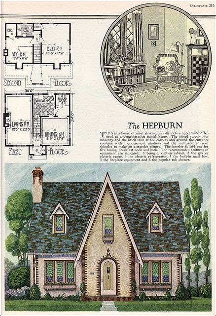 hepburn  william  radford cottage style house plans vintage house plans  house