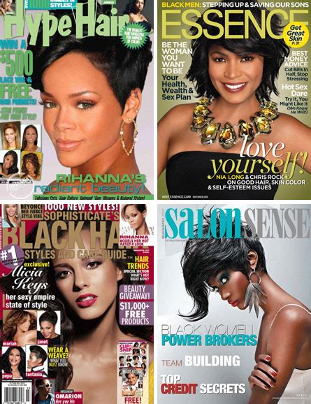 professional black hair styling magazines