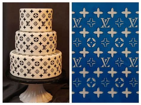 louis vuitton cake stencil  unconventional  totally awesome