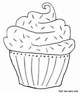 Coloring Cake Printable Muffin Birthday Pages Blueberry Muffins Kids Embroidery Cupcake Colouring Patterns Popular Print Coloringhome sketch template