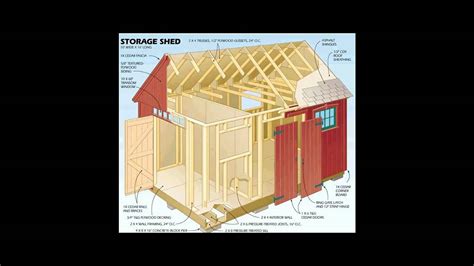 storage shed plans youtube