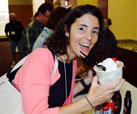 Participant Enjoying Ice Cream At 2016 Eer