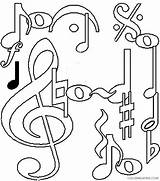 Music Coloring4free Notes Coloring Pages Related Posts sketch template