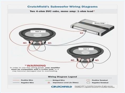 crutchfield subwoofer wiring diagram easywiring
