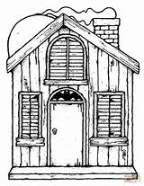 House Coloring Haunted Pages Drawing Printable Template Halloween Getdrawings Categories sketch template