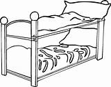 Bed Bunk Clipart Drawing Beds Clip Bedroom Getdrawings Coloring Template Pages Clipartmag Webstockreview sketch template
