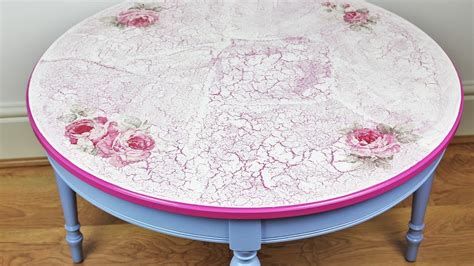 decoupage refurbished table decoupage tutorial diy youtube