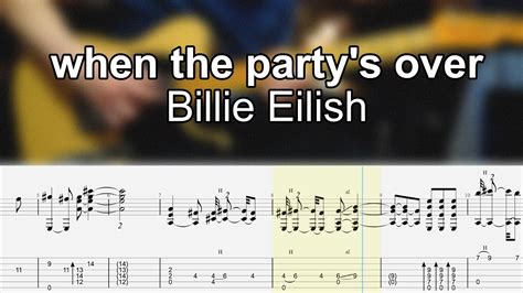 partys  billie eilish guitar lesson youtube
