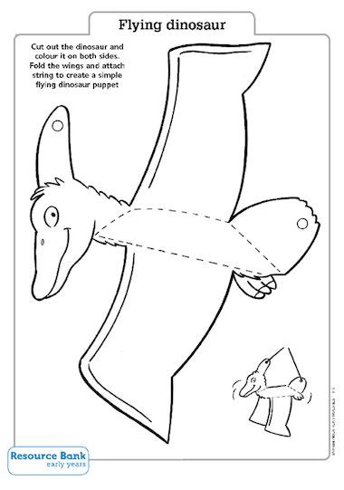 Make A Flying Dinosaur Early Years Teaching Resource