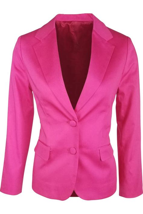 women s cotton jacket hot pink uniform edit