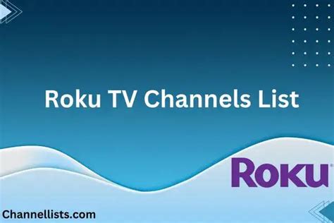 roku tv channels list  numbers   tv channels