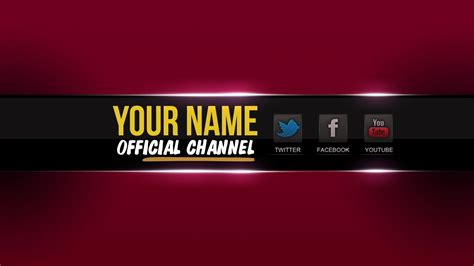 res  youtube banner template psd cyberuse  banner  youtube  youtube
