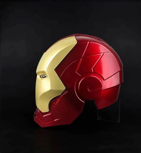 avengers iron man helmet cosplay  light led ironman mask pvc action