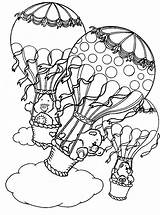 Balloon Mongolfiere Bisounours Bears Guppies Bubba Colorear Ositos Cariñositos Aristocats Coloringhome Colouring sketch template
