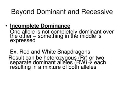 Ppt Codominant Vs Incomplete Dominant Whats The Difference