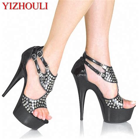15cm high heeled shoes platform performance shoes wedding shoes 6 inch
