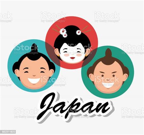People Japanese Culture Avatars Stock Illustration Download Image Now