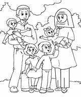Keluarga Mewarna Bahagia Koleksi Webtech360 sketch template