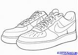 Coloring Jordan Pages Shoe Air Jordans Force Comments Draw sketch template