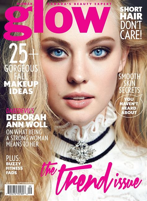 Deborah Ann Woll Featured In September 2015 Glow Magazine