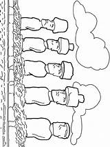Coloring Moai Statues Wonders Pages Kids Island Easter Para Colorear Stonehenge Moais Lightupyourbrain Fun Getcolorings Color Imagen Monumentos sketch template