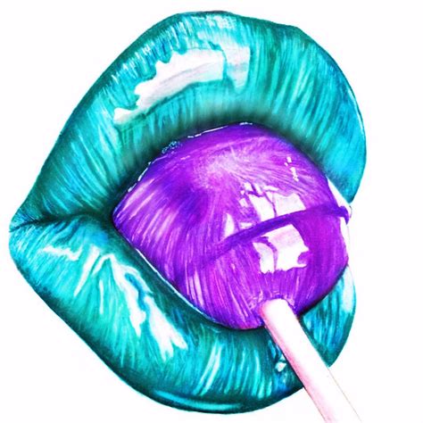 jasmin ekstroem lips drawing pop art lips lip art