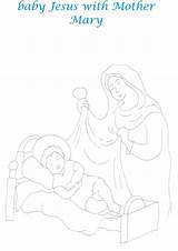 Jesus Mary Coloring Mother Printable Pages Resources Pdf Open Print  Studyvillage sketch template