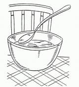 Coloring Soup Pages Bowl Sketch Printable Fun Hot Coloringhome Library Clipart Template Popular sketch template