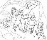 Coloring Cave Pages Bear Hunt Going Narrow Gloomy Colouring Printable Re Teddy Were Supercoloring Crafts Printables Gaan Wij Op Sheets sketch template
