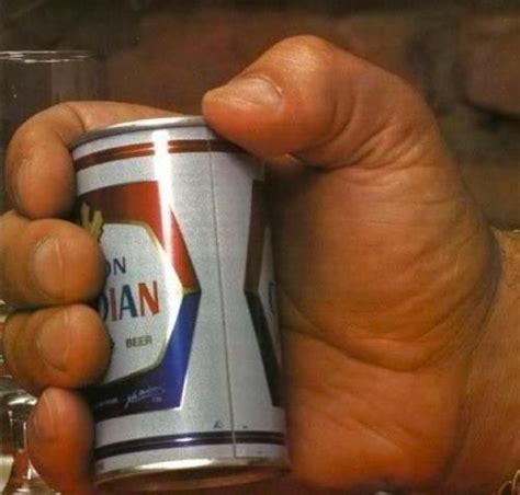 physiology   andre  giants hand holding    beer