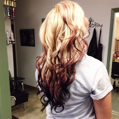 Ombre Faded Reverse Blonde Redbrown Hair By Whitney