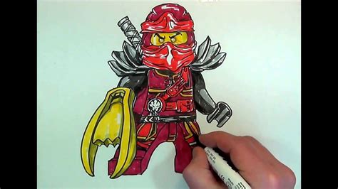 How To Draw Kai Ninjago Lego Youtube