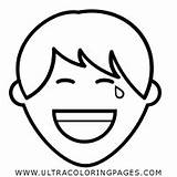 Laughing Coloring Boy Pages sketch template