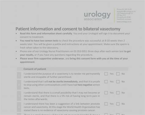 vasectomy — urology associates
