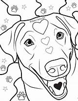 Coloring Pages Lab Dog Puppy Etsy Labrador Colouring Adult Do Sold sketch template