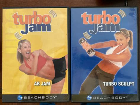 beachbody turbo jam  chalene johnson  disc dvd set sculpt cardio