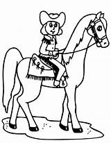 Cowgirl Coloring Horse Pages Riding Cowboy Silhouette Printable Getdrawings Boots Getcolorings Kids Color sketch template