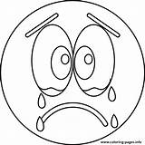 Coloring Emoji Pages Sad Clipartmag Face sketch template