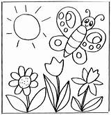 Kostenlose Ausmalen Blume Schmetterling Dillyhearts Ausmalvorlagen Frühling Ausmalbild Erwachsene Malvorlage Krippe Einfache Sonne Mytie sketch template