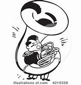 Sousaphone Toonaday sketch template