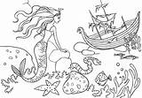 Colorare Sirena Disegni Mermaid Coloring Sirene Barco Meerjungfrau Bella Bambini Schiff Malvorlagen Colorkid Prinzessin Schlafende Sirène Navire Hadas Cuento Fairy sketch template