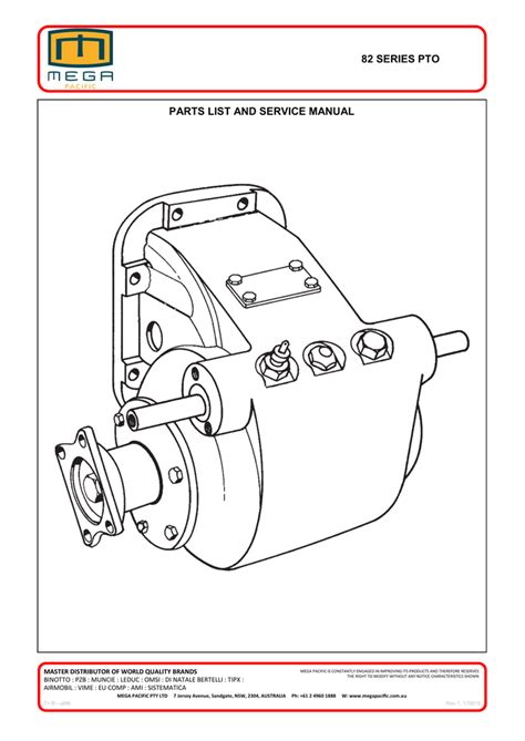 series pto parts list  service manual manualzz