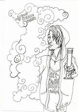 Stoner Wonderland Smoker Stoners Adults Trippy sketch template